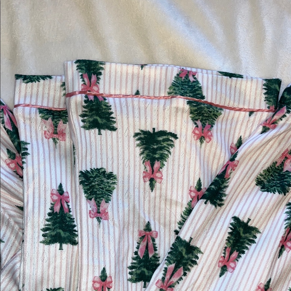 Women’s pink bow Christmas tree pajamas - Picture 6 of 12